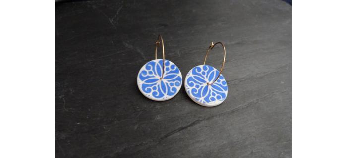 Boucles d'oreilles céramique