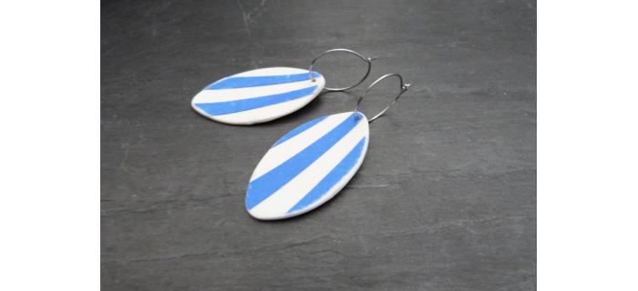 Boucles d'oreilles céramique