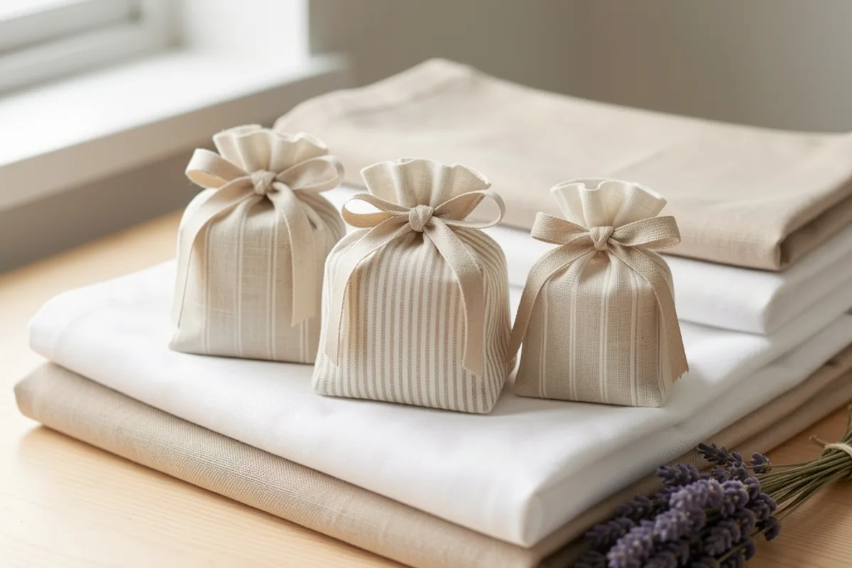 Sachet de lavande : tissu, couture et garnissage maison