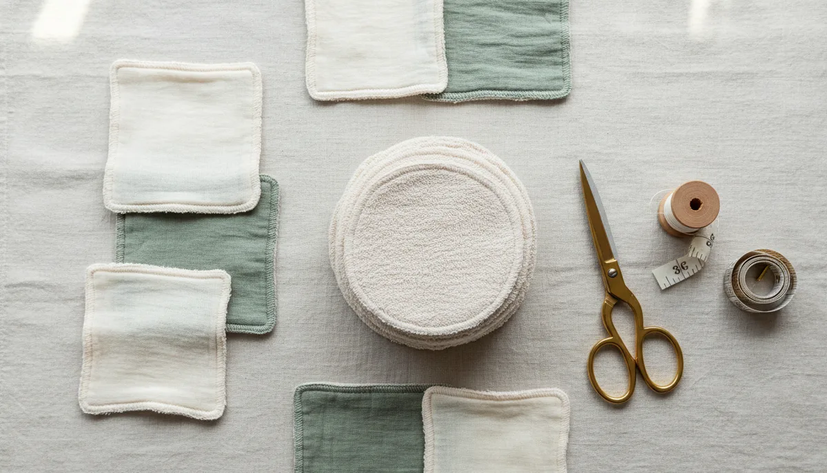 Tuto lingettes démaquillantes lavables : patrons gratuits et étapes de couture